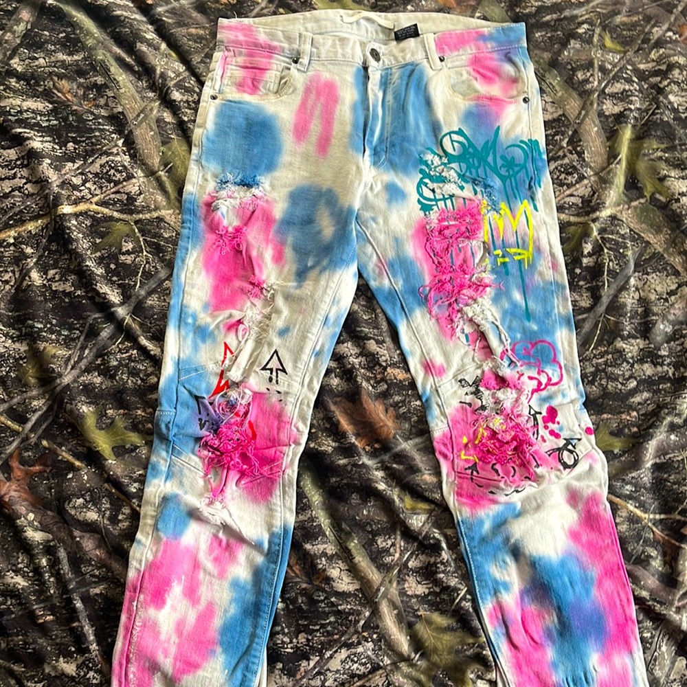 Kloud 9 size 34/32 Designer Jeans cotton, candy, color